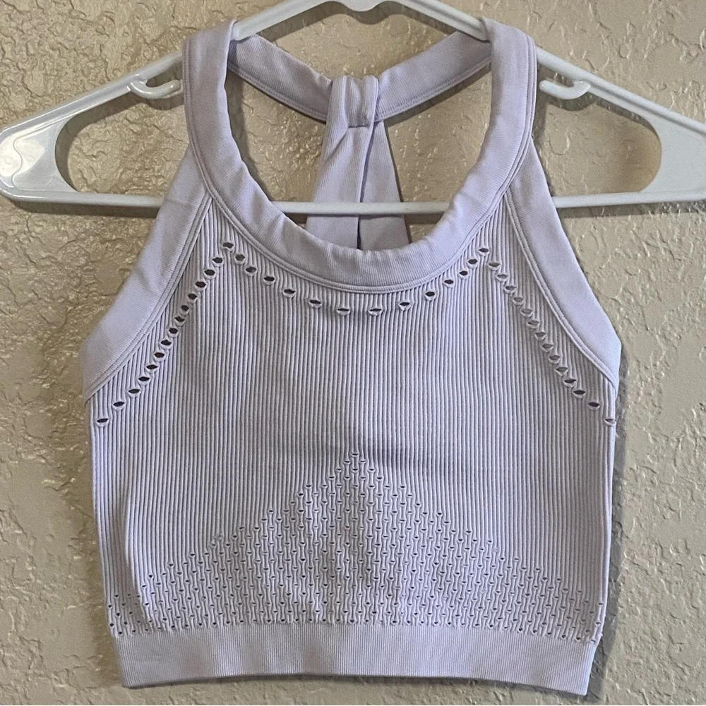 Free People Serendipity Crochet Cami, Light Lavender, Size XS - Picture 2 of 6